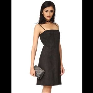 $594 Veda 100% Leather Suede Fresca Mini Dress size womens small